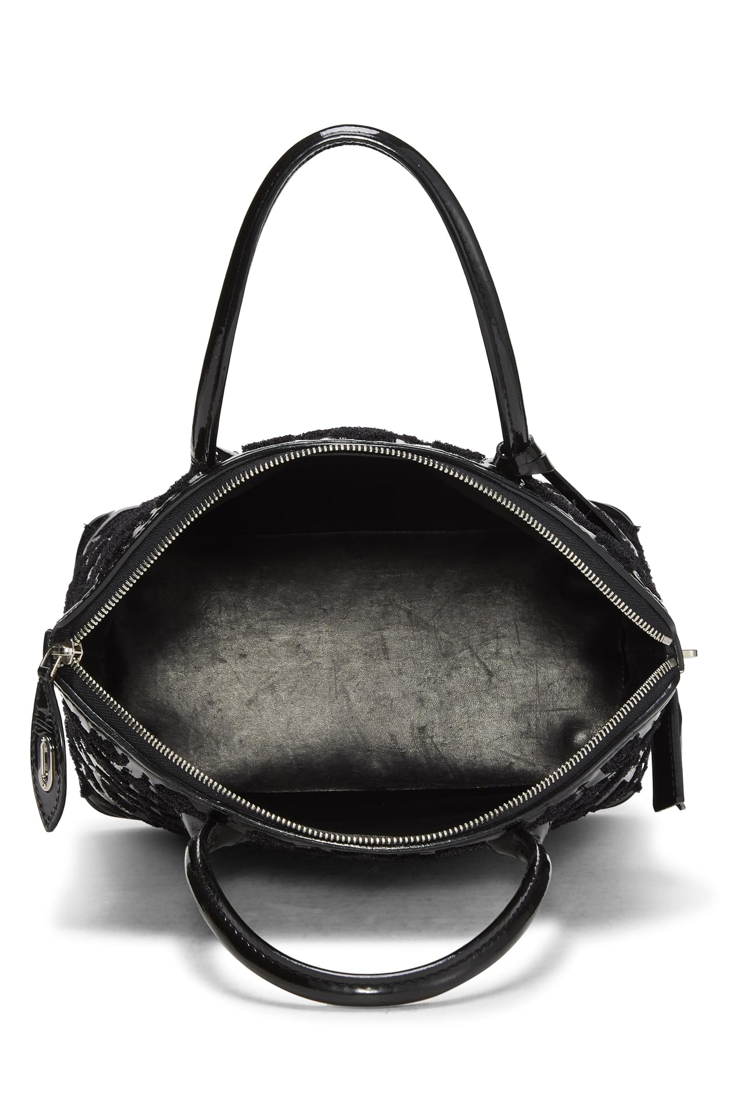 Louis Vuitton, Lockit fascinador de charol con monograma negro Pre-Loved, Negro