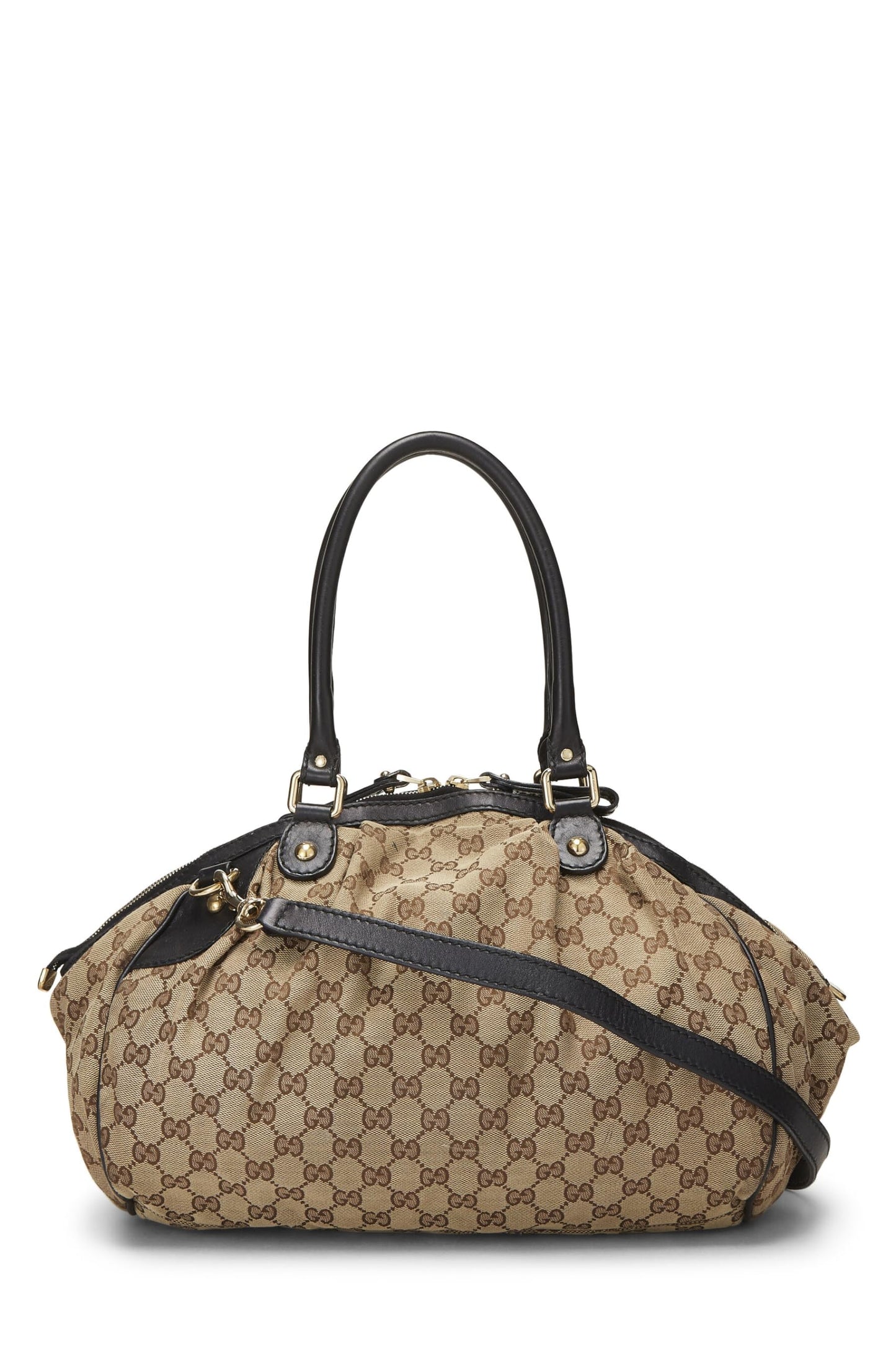 Gucci, Sukey Boston en toile GG noire d'origine d'occasion, noir