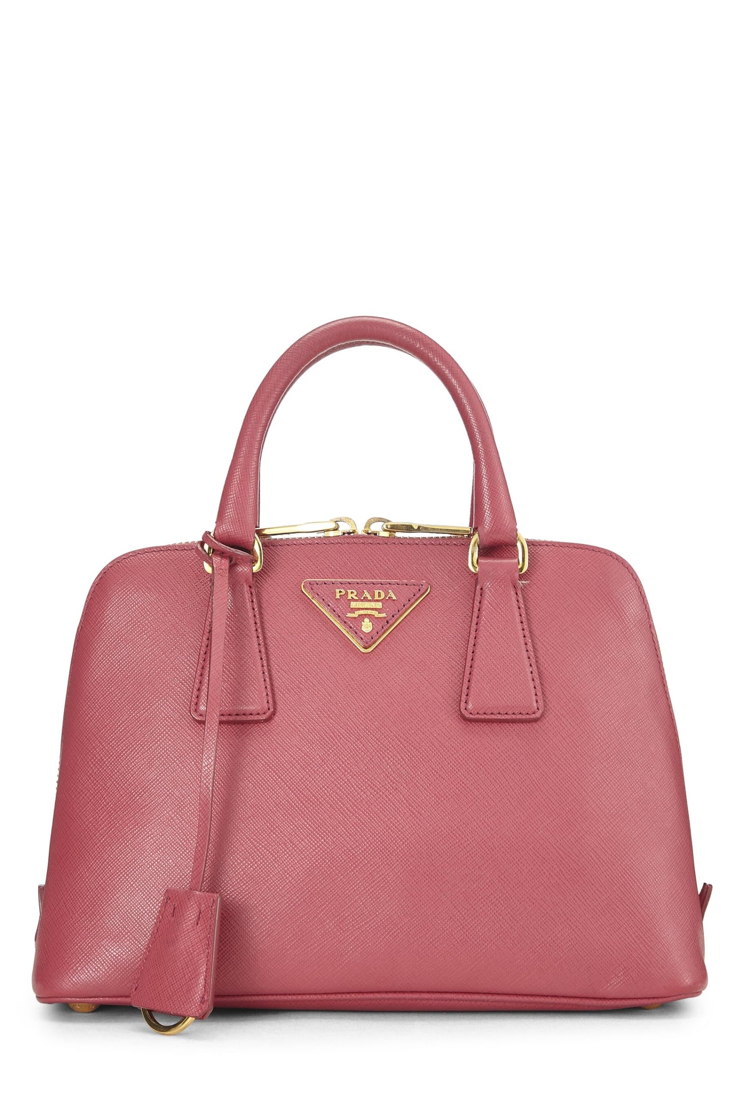 Prada, Pre-Loved Pink Saffiano Promenade Pequeño, Rosa