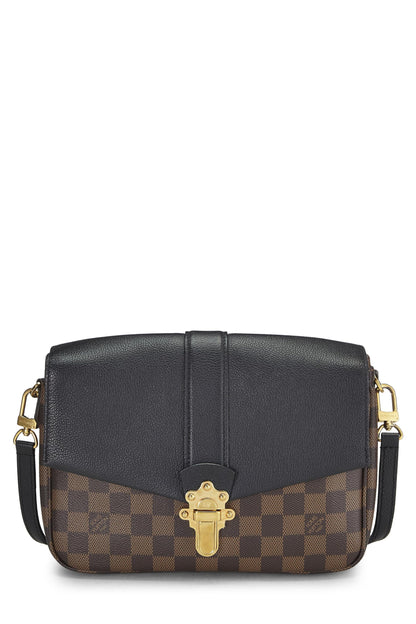 Louis Vuitton, Pre-Loved Black Damier Ebene Clapton Crossbody, Black