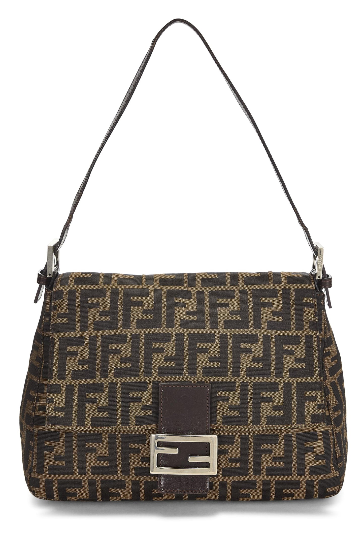 Fendi, Pre-Loved Brown Zucca Canvas Mama, Marrón