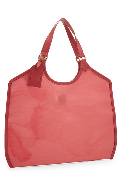 Louis Vuitton, Lagoon Bay GM en vinyle épi rouge d'occasion, rouge