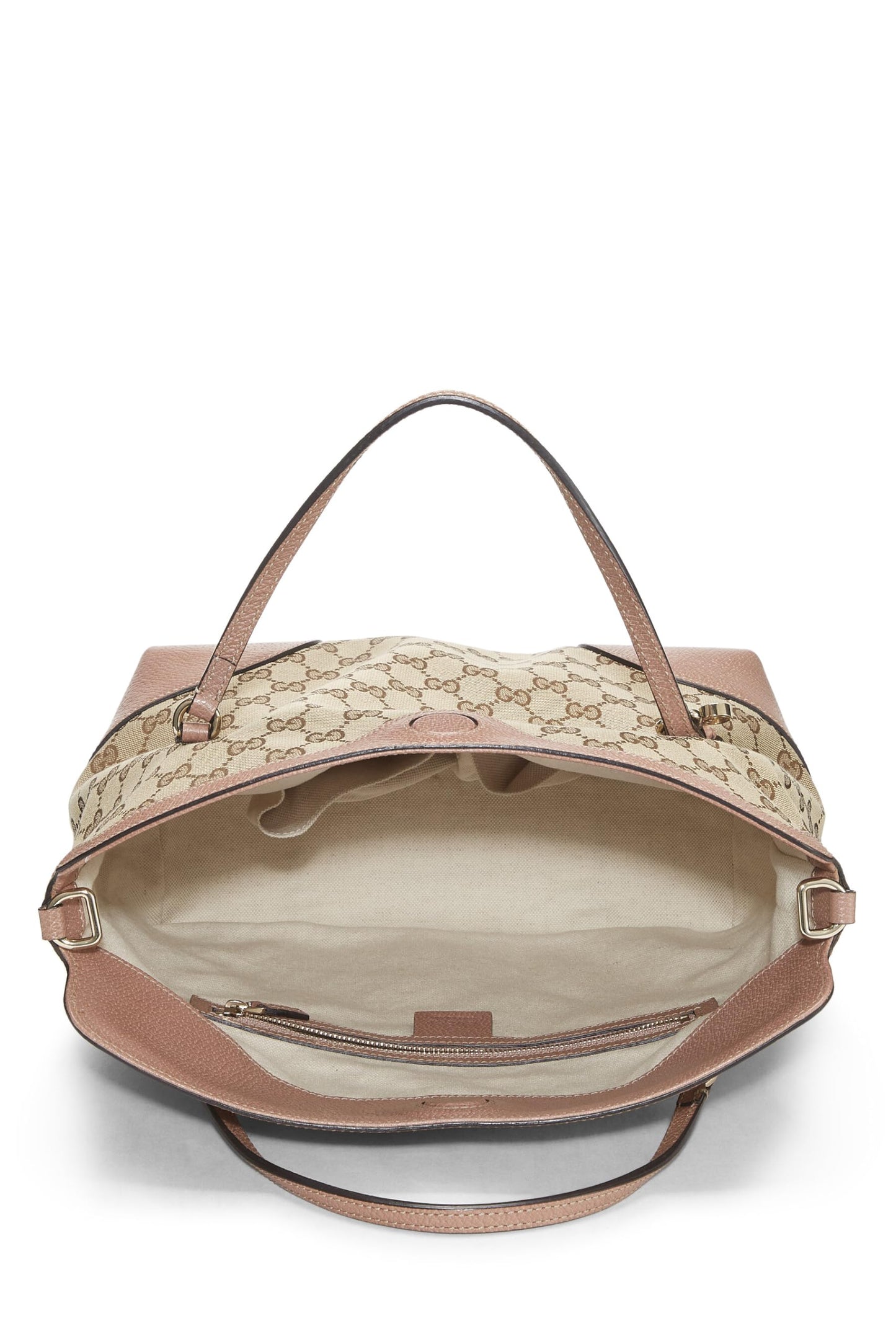 Gucci, Bolso con asa superior Bree de lona GG original rosa Pre-Loved, Rosa