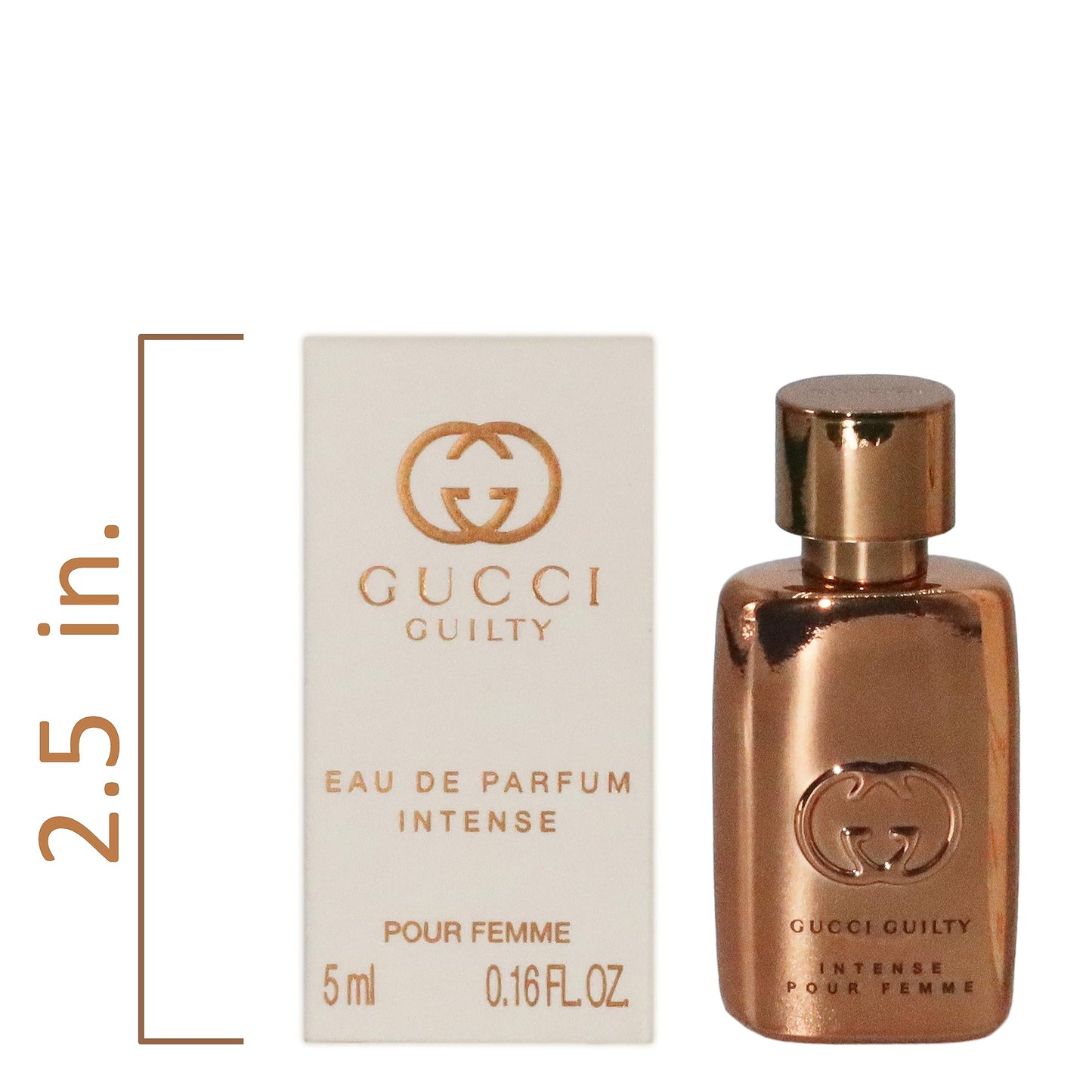 Gucci Guilty Perfume For Women Eau De Parfum Intense Mini Perfume Splash 0.16 Fl Oz