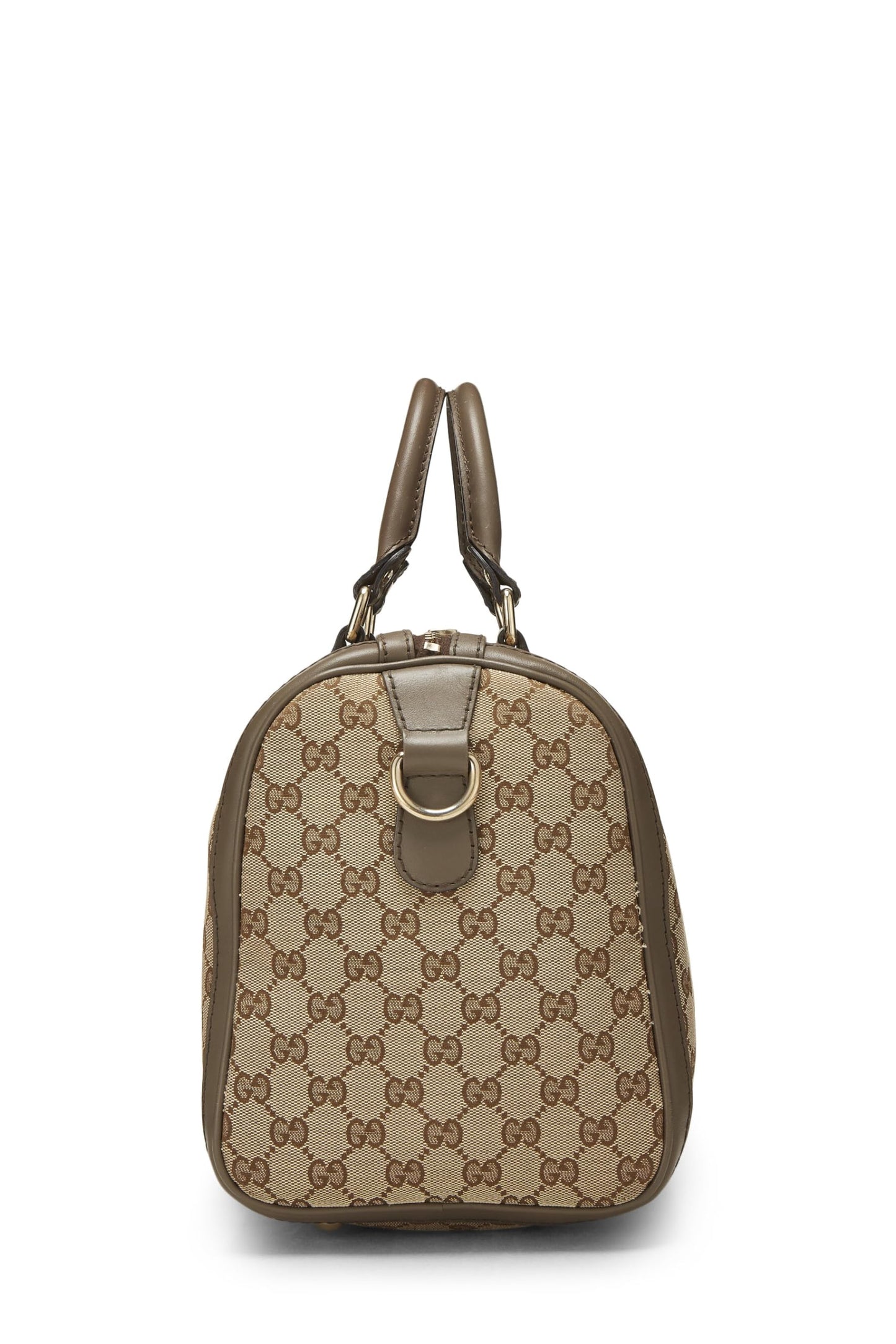 Gucci, Boston Medium en toile GG marron d'occasion d'origine, marron