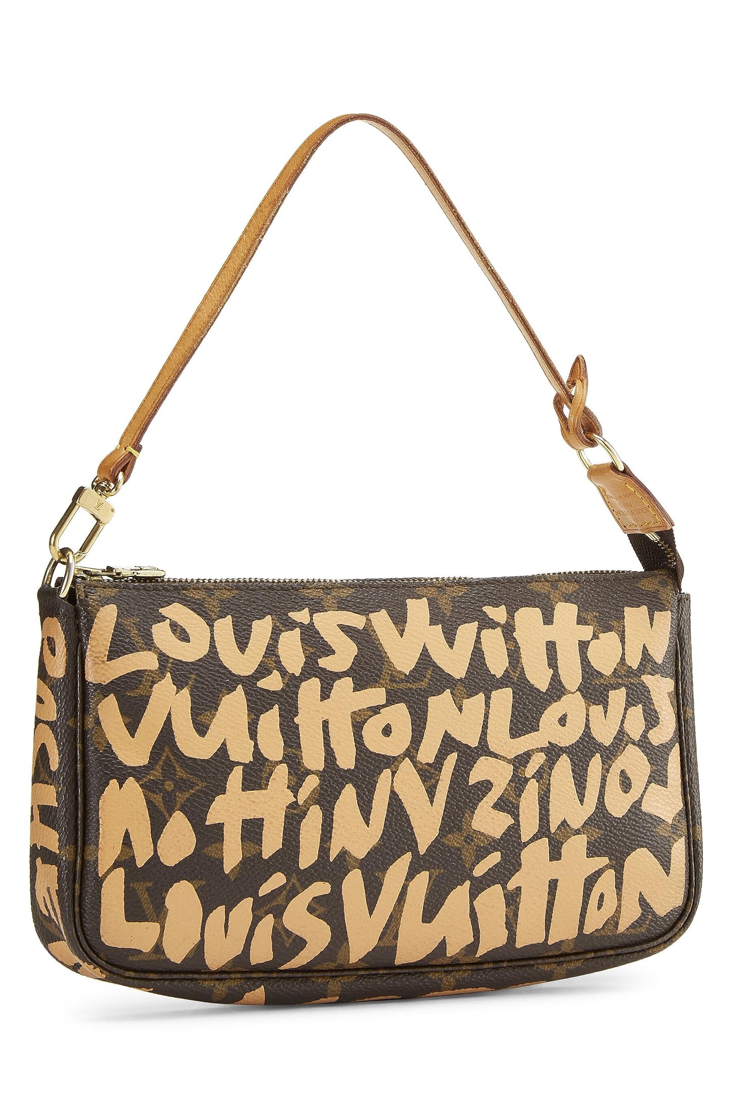 Louis Vuitton, Pre-Loved Stephen Sprouse x Louis Vuitton Beige Monogram Graffiti Pochette Accessoires, Beige