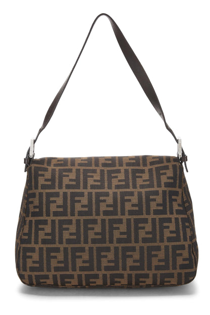 Fendi, Pre-Loved Brown Zucca Canvas Mama, Marrón