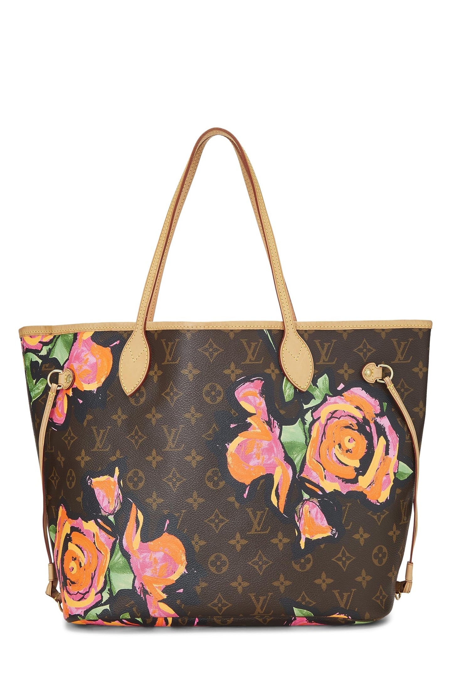 Louis Vuitton, Stephen Sprouse x Louis Vuitton Monogram Canvas Roses Neverfull MM, Marron