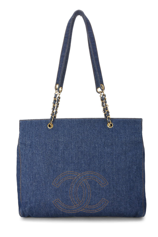 Chanel, Pre-Loved Blue Denim Timeless 'CC' Tote, Blue