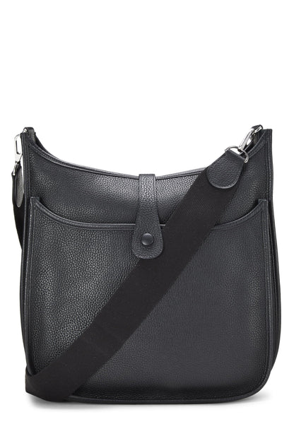 Hermès, Pre-Loved Negro Clemence Evelyne III GM, Negro