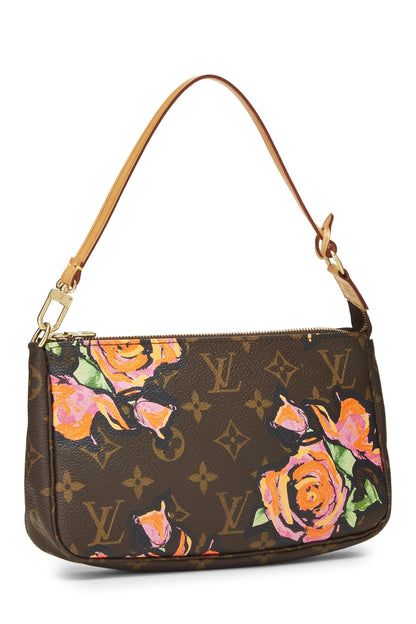 Louis Vuitton, Pochette Accessoires Monogram Roses Stephen Sprouse x Louis Vuitton d'occasion, marron