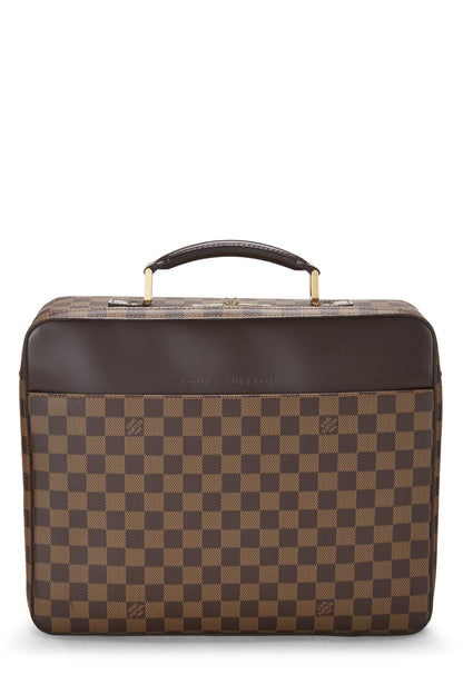 Louis Vuitton, Pre-Loved Damier Ebene Porte Ordinateur Sabana, Brown