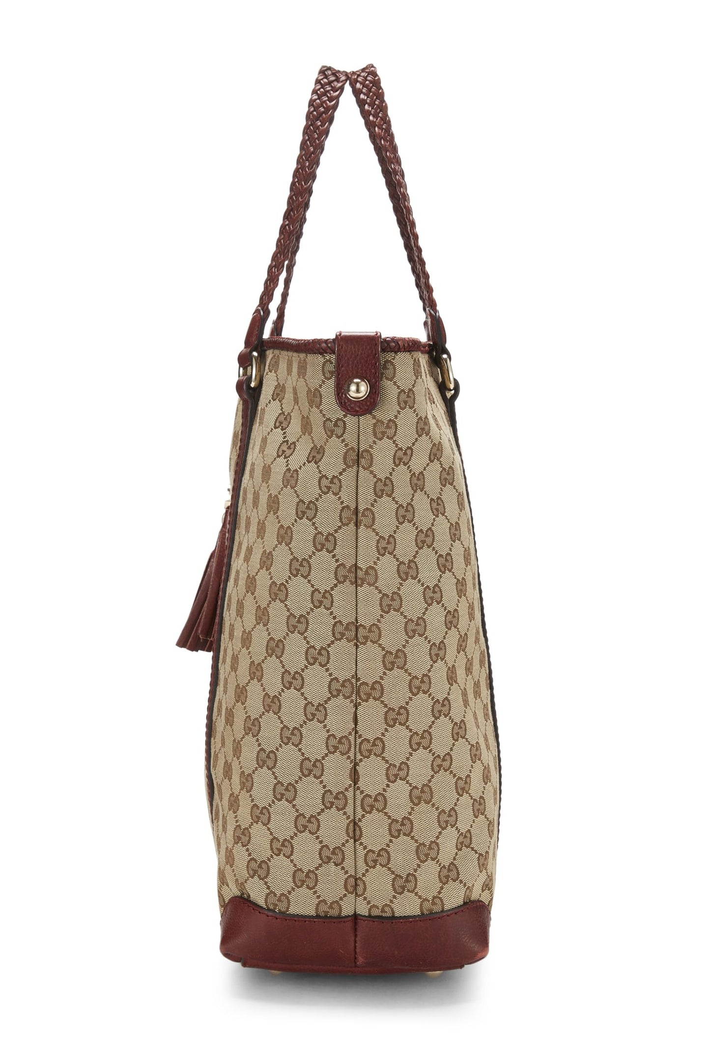 Gucci, sac fourre-tout en toile GG bordeaux d'occasion, bordeaux