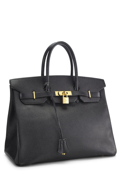 Hermès, Birkin 35 Ardennes Noir d'occasion, Noir