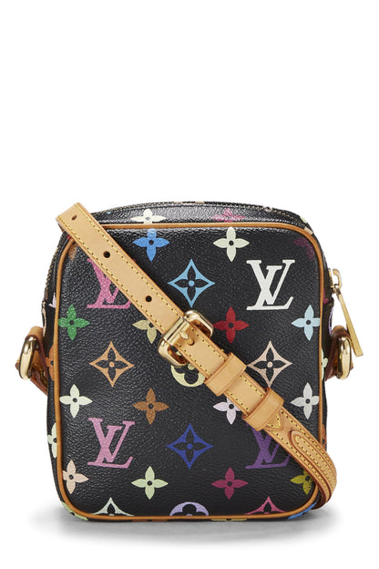 Louis Vuitton, Pre-Loved Takashi Murakami x Louis Vuitton Black Monogram Multicolore Rift, Negro