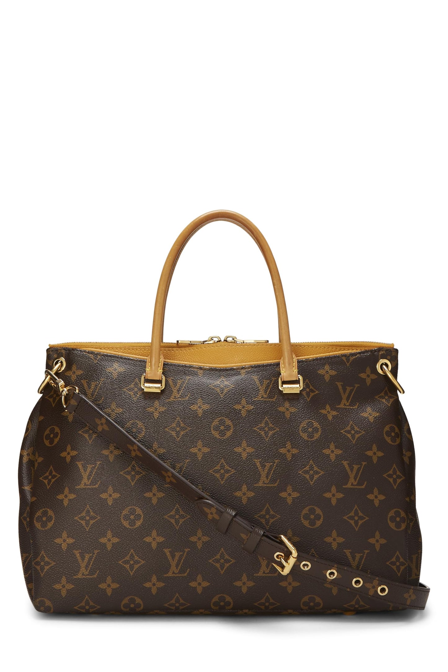 Louis Vuitton, Pre-Loved Yellow Monogram Canvas Pallas, Yellow