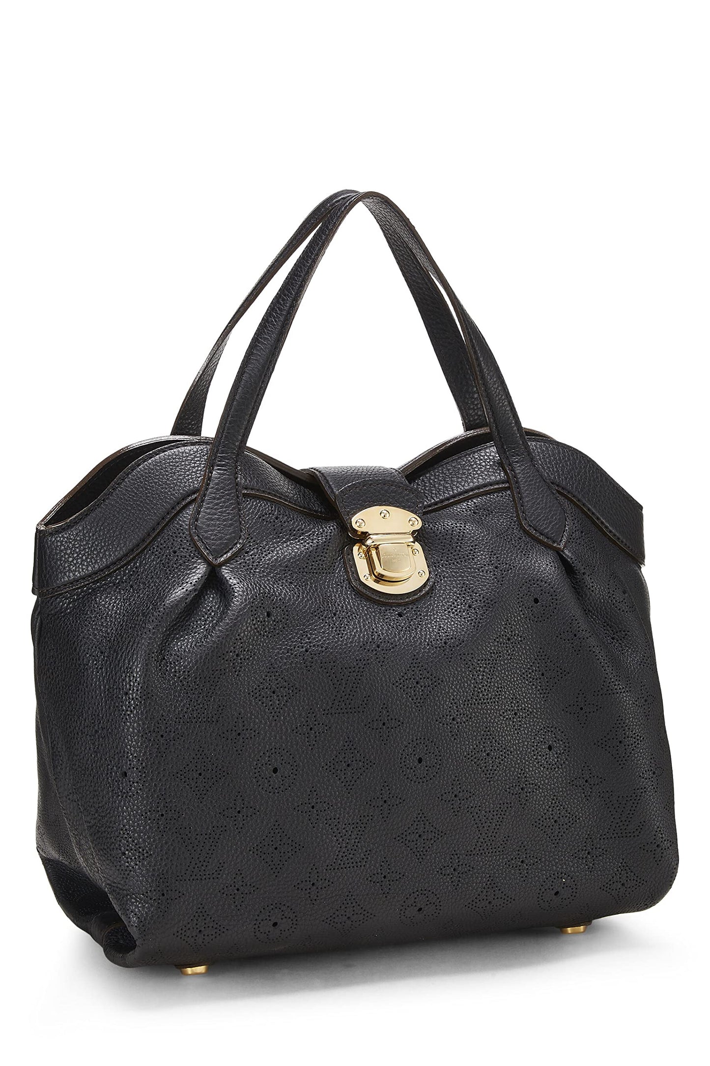 Louis Vuitton, Pre-Loved Black Monogram Mahina Cirrus PM, Black