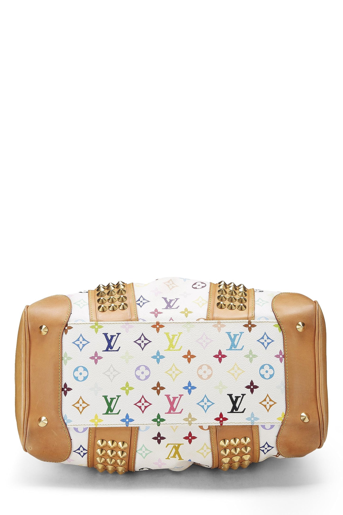 Louis Vuitton, Pre-Loved Takashi Murakami x Louis Vuitton Monograma blanco Multicolore Courtney MM, Blanco