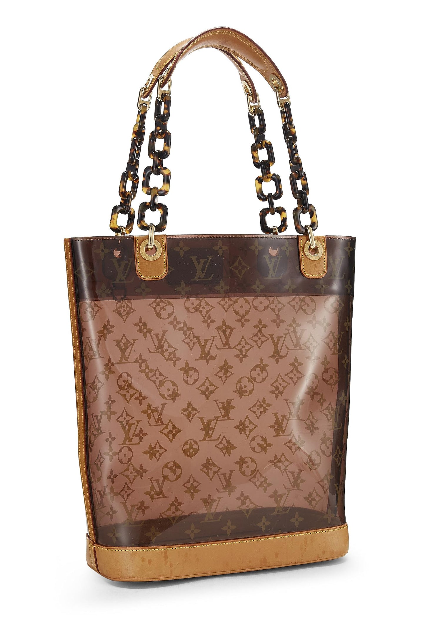 Louis Vuitton, Pre-Loved Monogram Ambre Vinyl Cabas MM, Brown