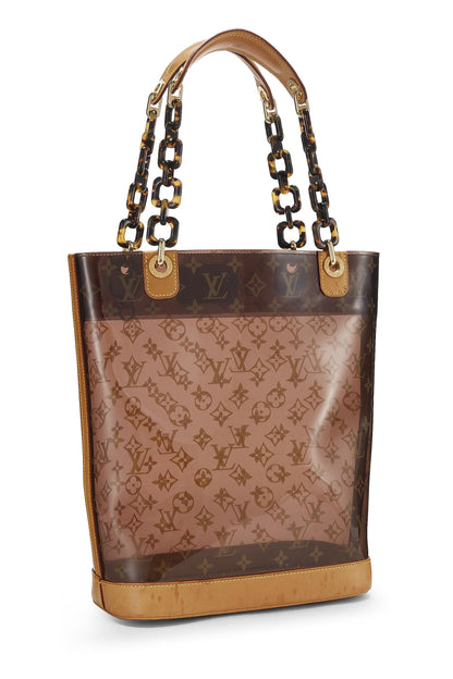 Louis Vuitton, Cabas MM en vinyle Monogram Ambre d'occasion, marron