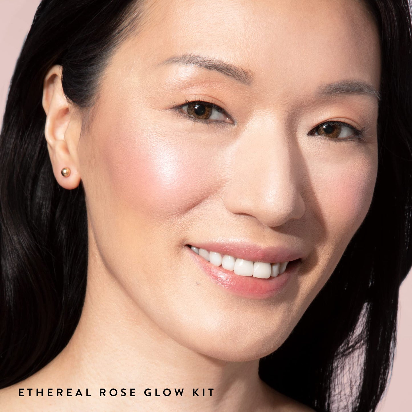 Kit Ethereal Rose Glow de LAURA GELLER NEW YORK: rubor marmoleado Baked Blush-n-Brighten, prebase de maquillaje Ethereal Rose + Spackle Skin Perfecting, Ethereal Rose Glow (2 piezas)