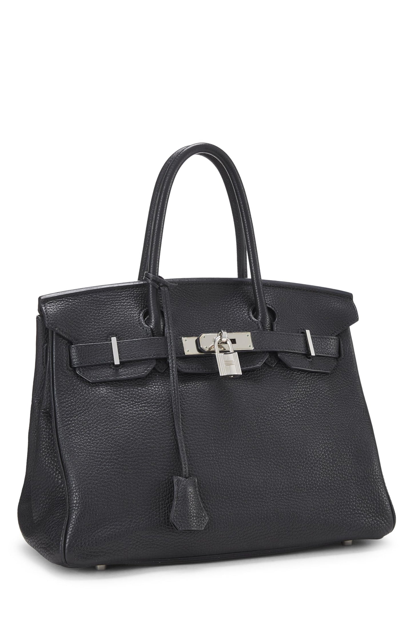 Hermès, sac Togo Birkin 30 noir d'occasion, noir