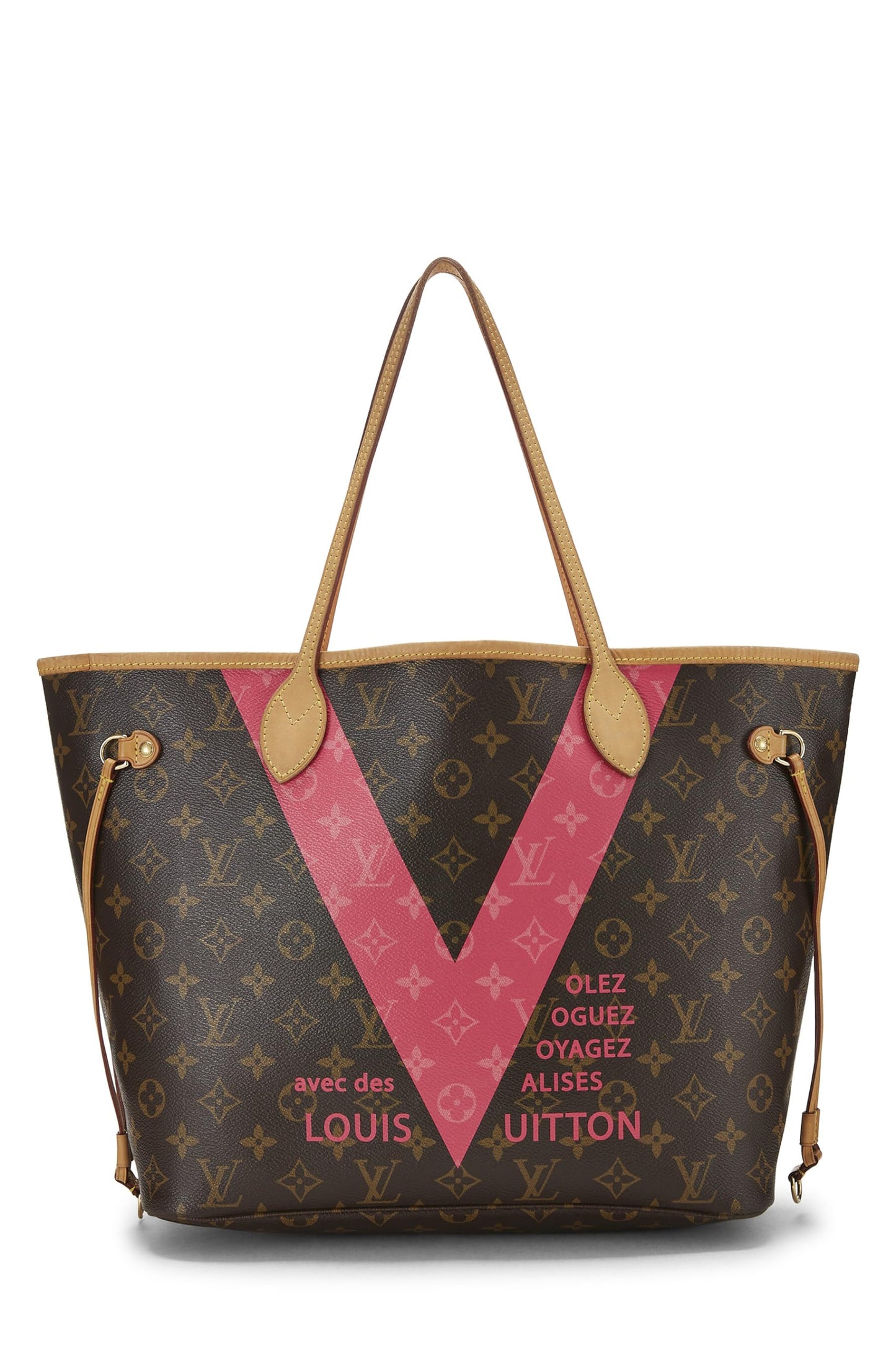 Louis Vuitton, Monogram V Neverfull MM rose d'occasion, rose