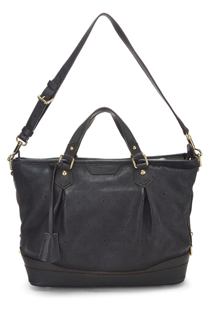 Louis Vuitton, PM estelar de cuero Mahina con monograma negro Pre-Loved, Negro