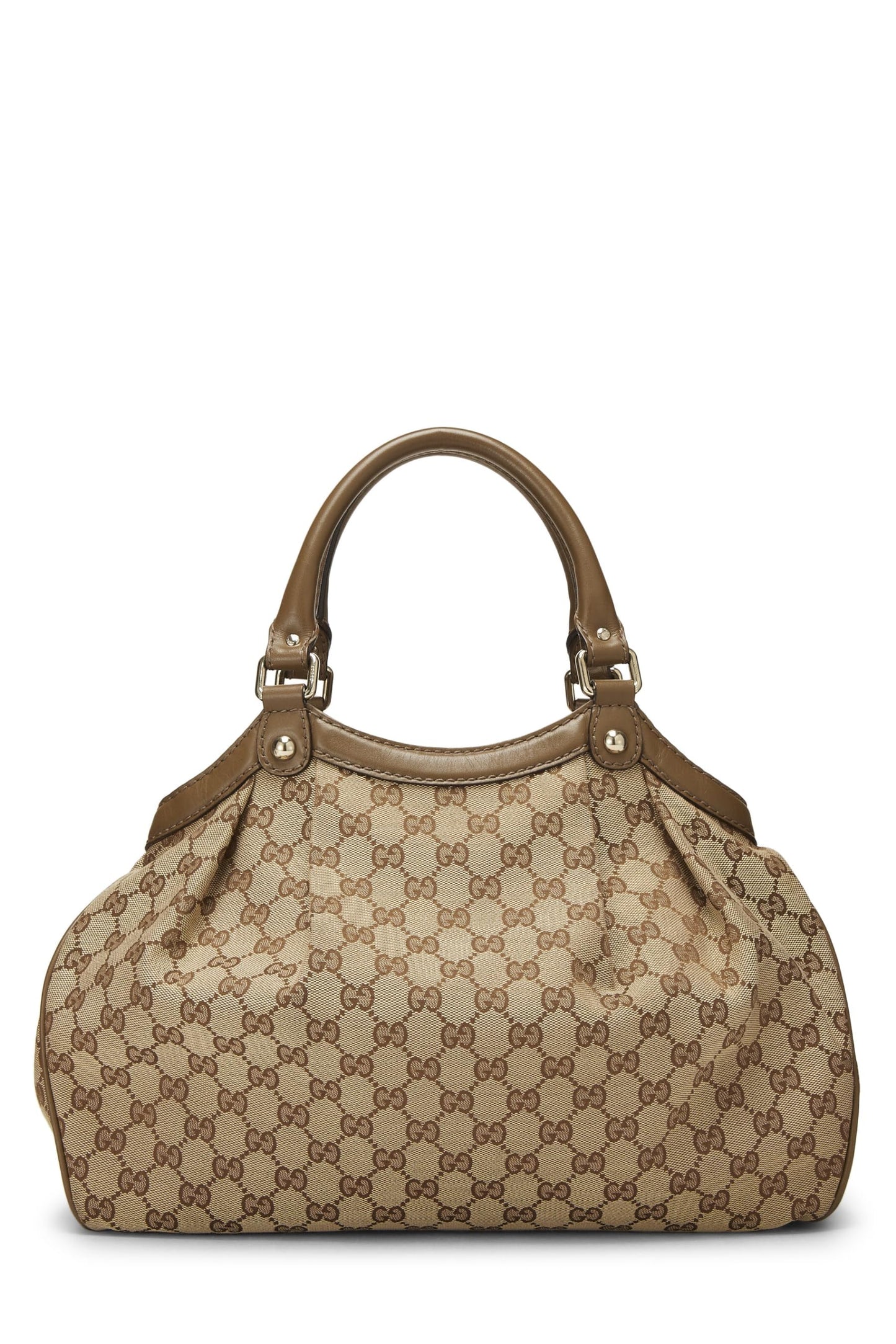 Gucci, sac fourre-tout Sukey en toile GG d'origine d'occasion, vert