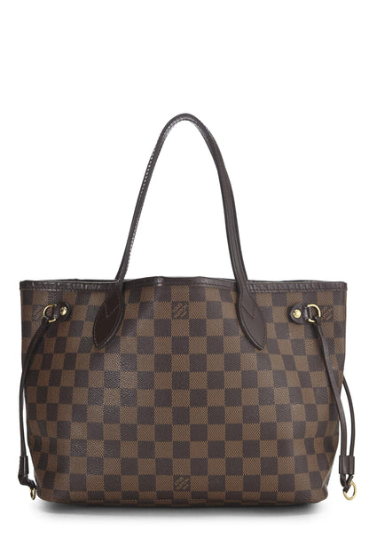 Louis Vuitton, Damier Ebene Neverfull PM d'occasion, marron