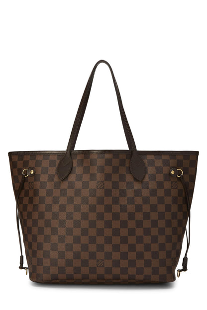 Louis Vuitton, Damier Ebene Neverfull MM NM d'occasion, rose