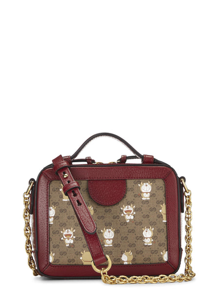 Gucci, sac pour appareil photo en toile enduite Doraemon x Gucci d'occasion, rouge