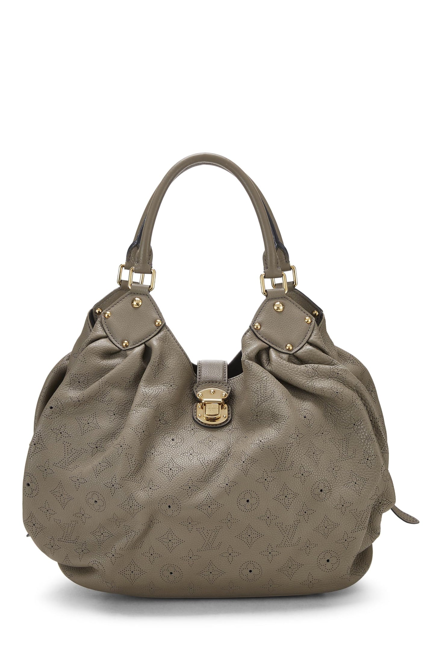 Louis Vuitton, Mahina Large en cuir monogrammé gris d'occasion, gris