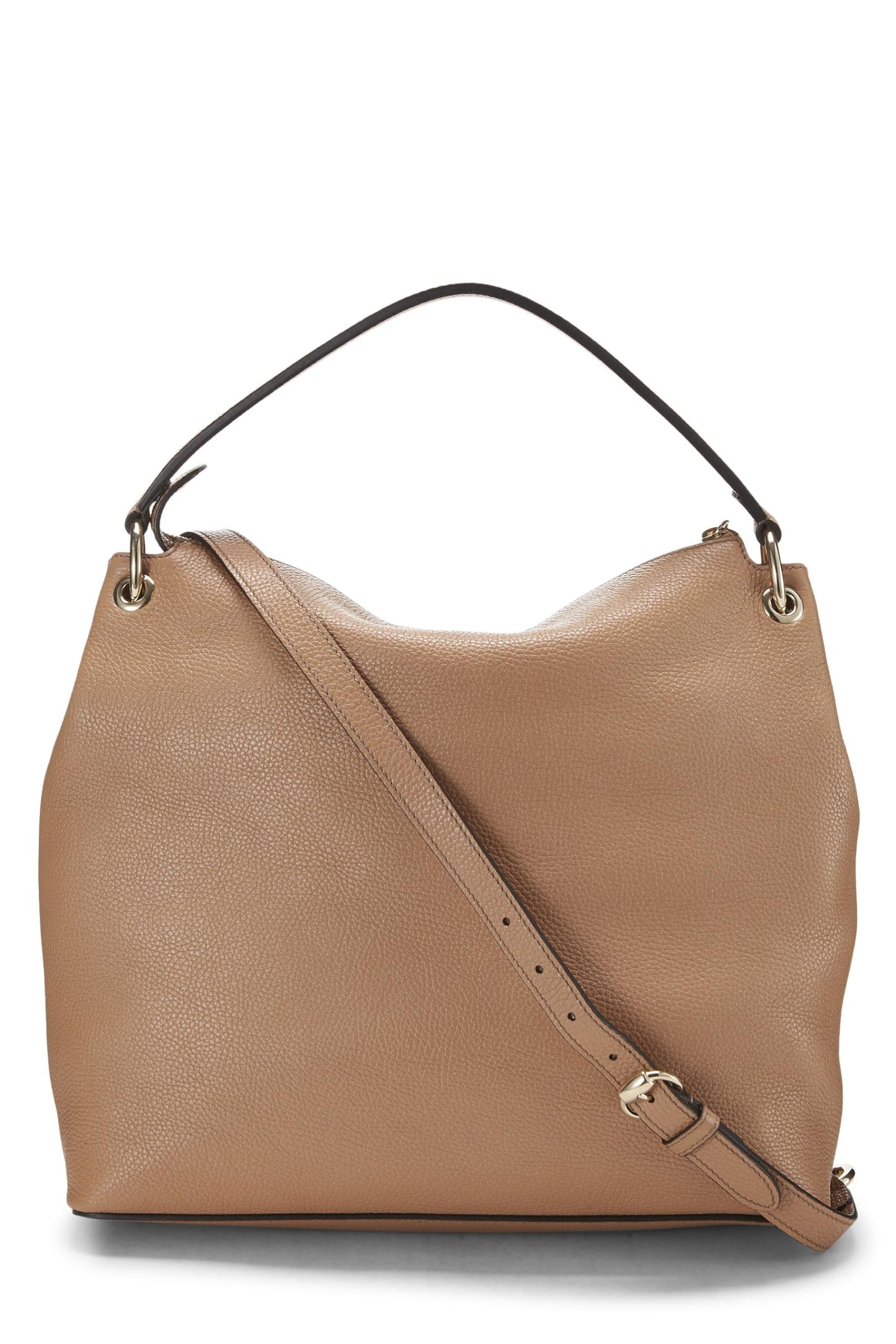 Gucci, sac à main convertible Soho Hobo Large en cuir marron d'occasion, marron