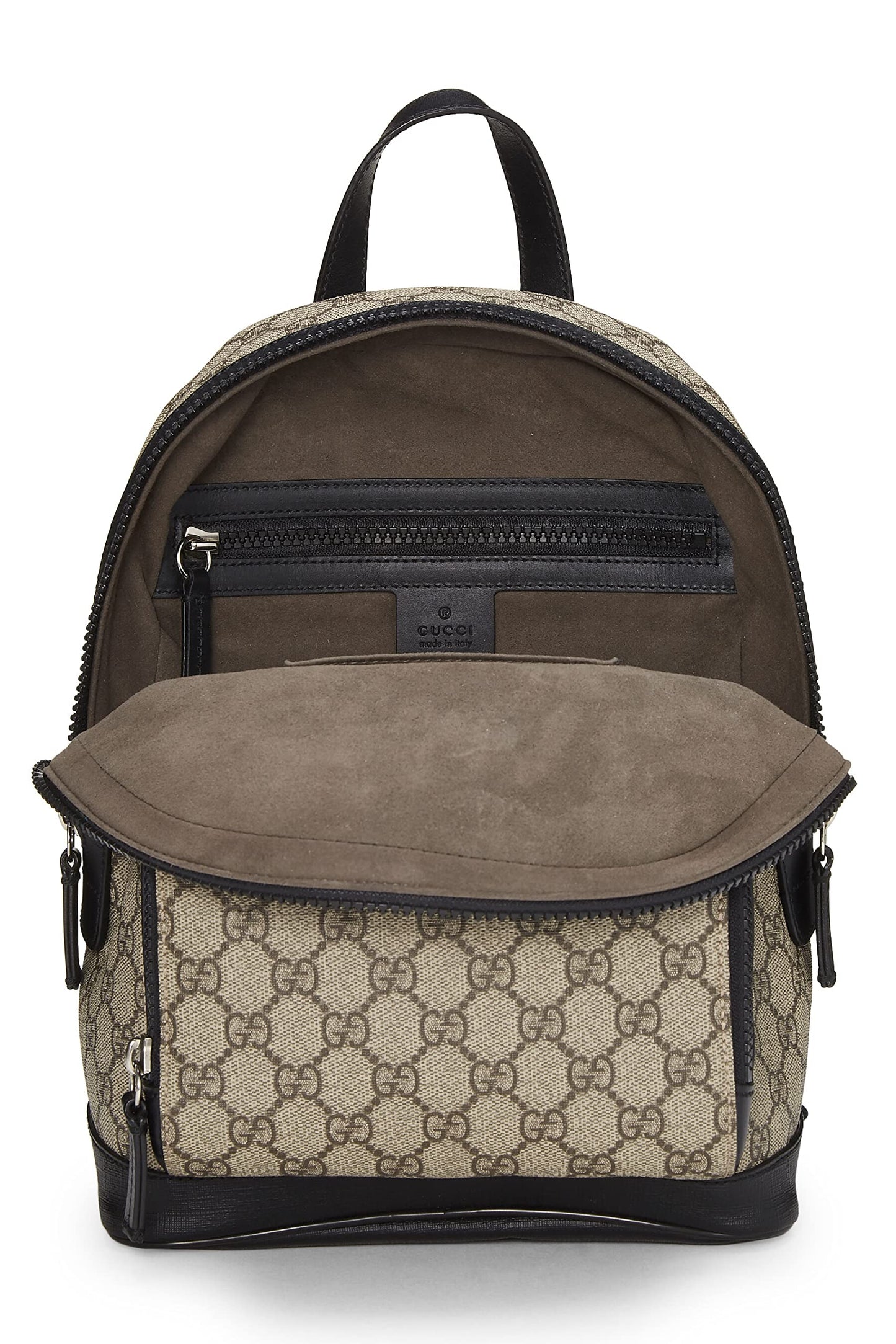 Gucci, Pre-Loved Original GG Supreme Canvas Eden Backpack Small, Black