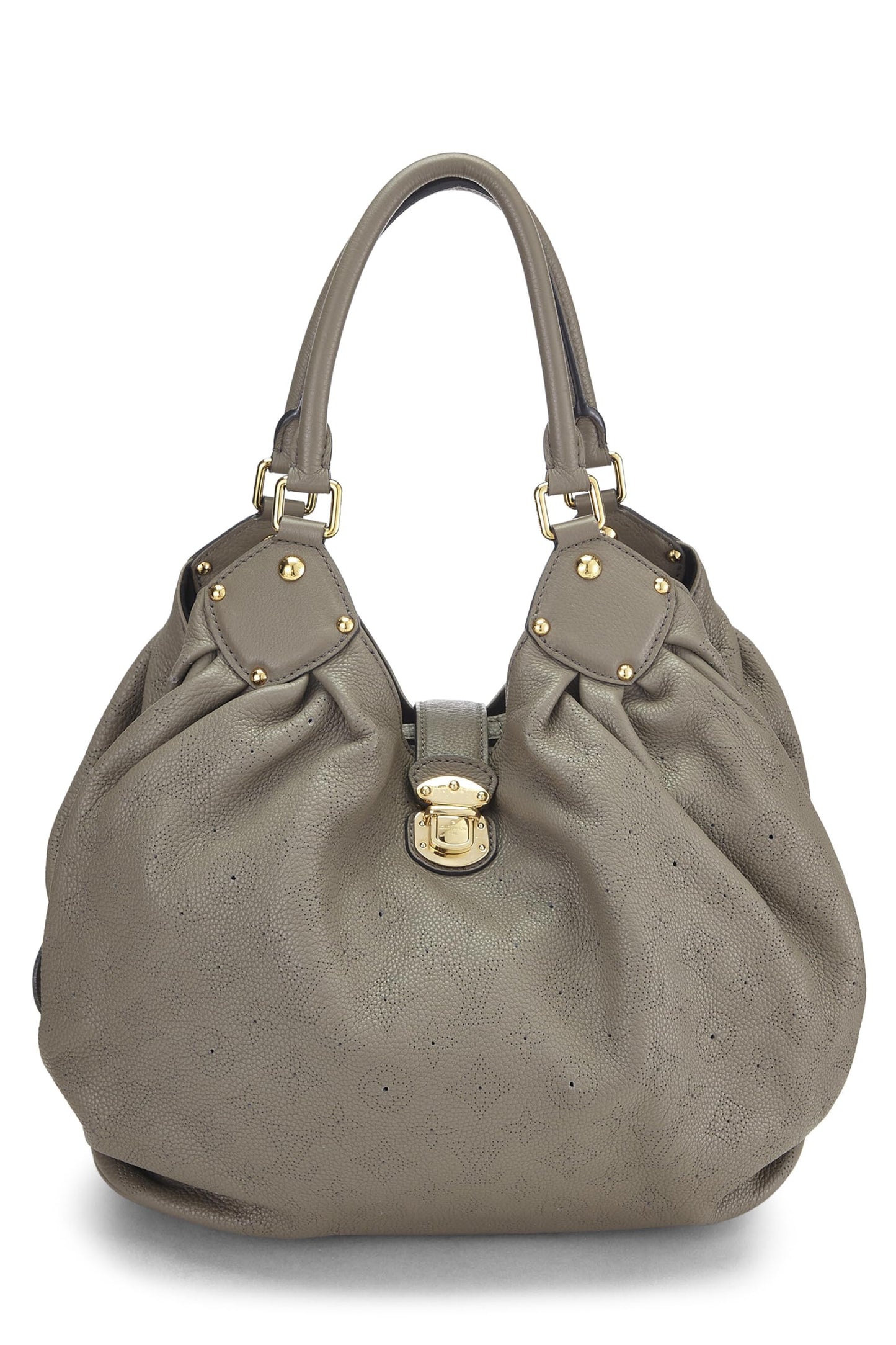 Louis Vuitton, Pre-Loved Grey Monogram Mahina Large, Grey