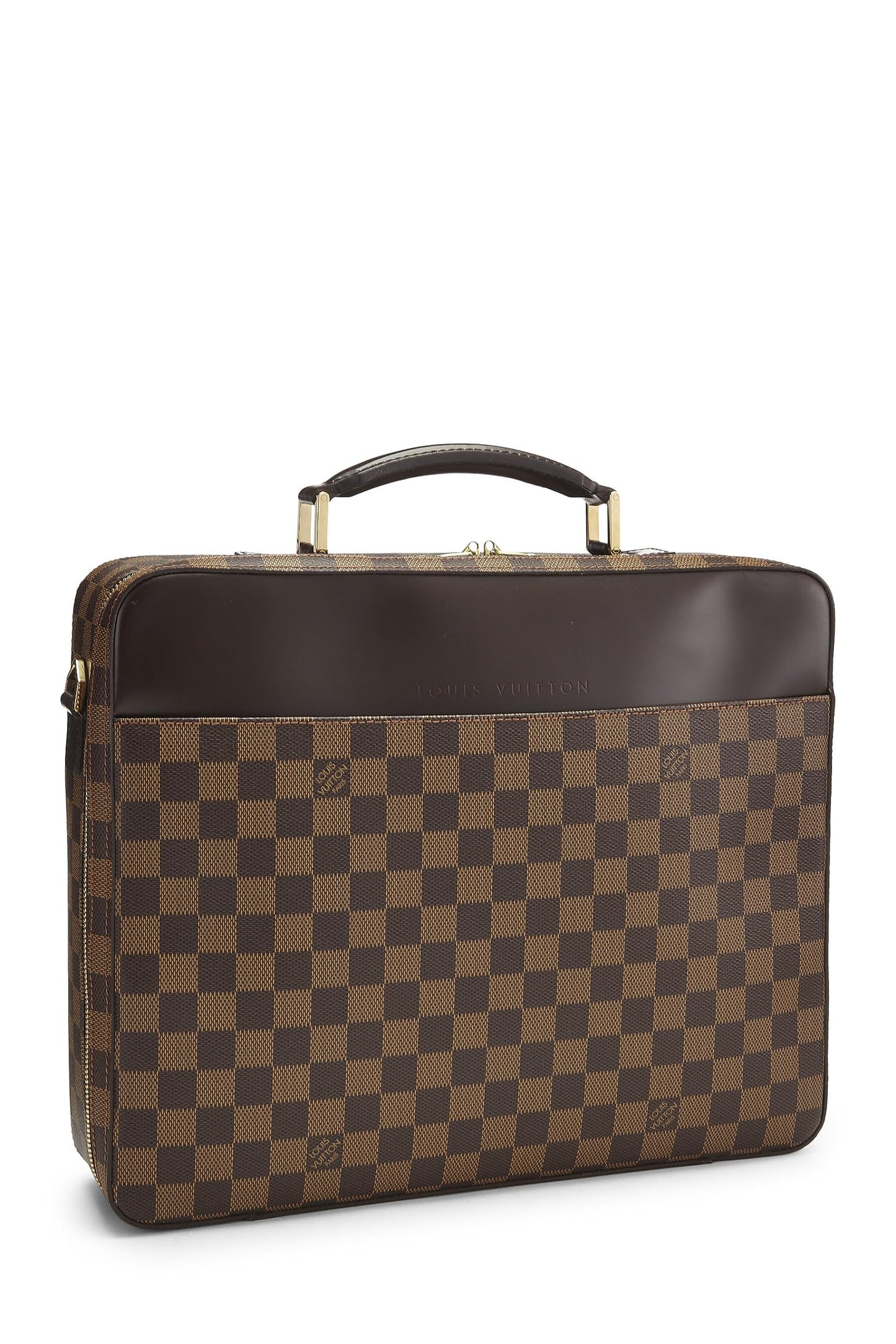 Louis Vuitton, Pre-Loved Damier Ebene Porte Ordinateur Sabana, Brown