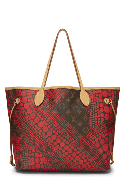 Louis Vuitton, Yayoi Kusama x Louis Vuitton Red Monogram Dots Infinity Neverfull MM, Rouge