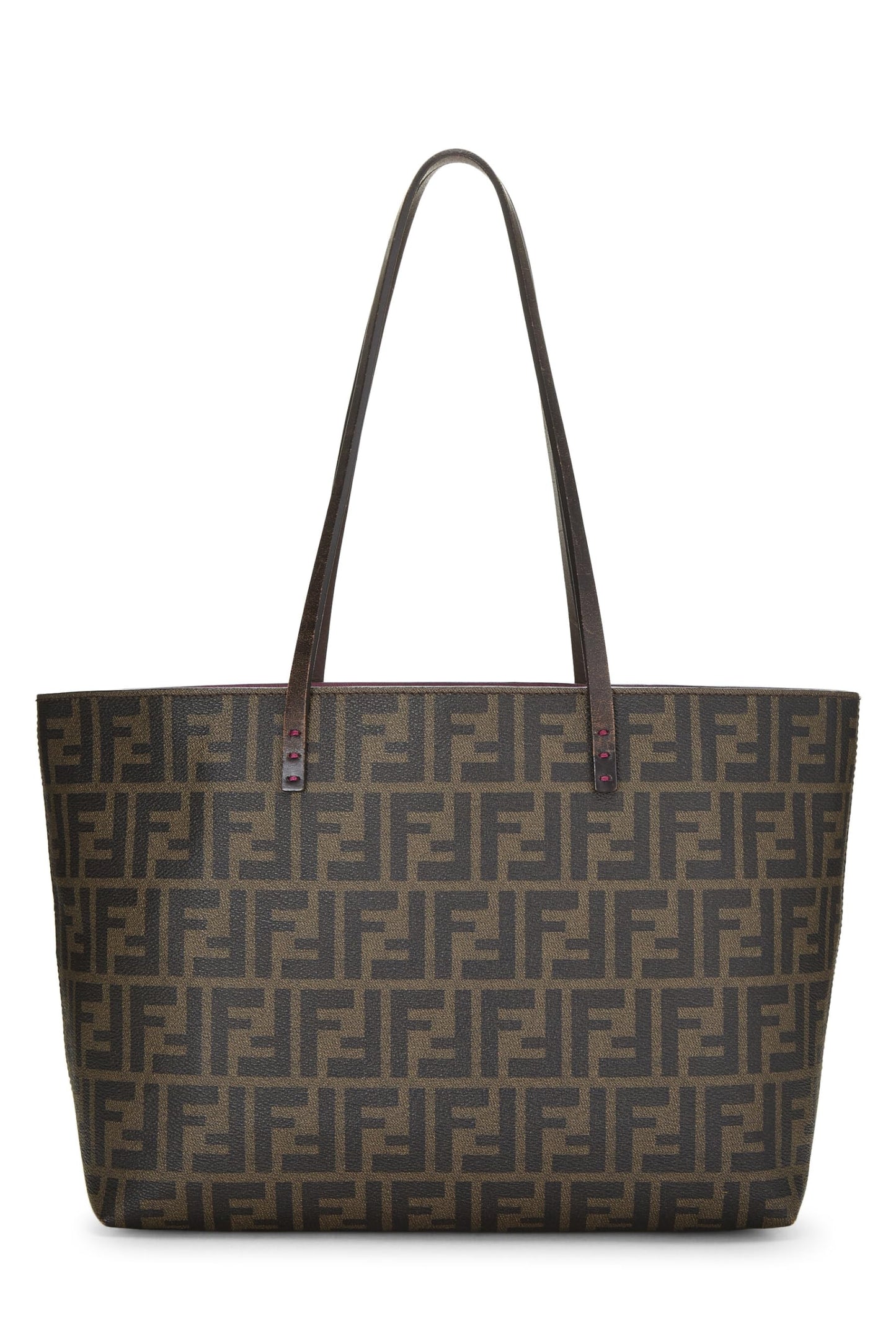 Fendi, sac fourre-tout en toile enduite Zucca violet d'occasion, violet