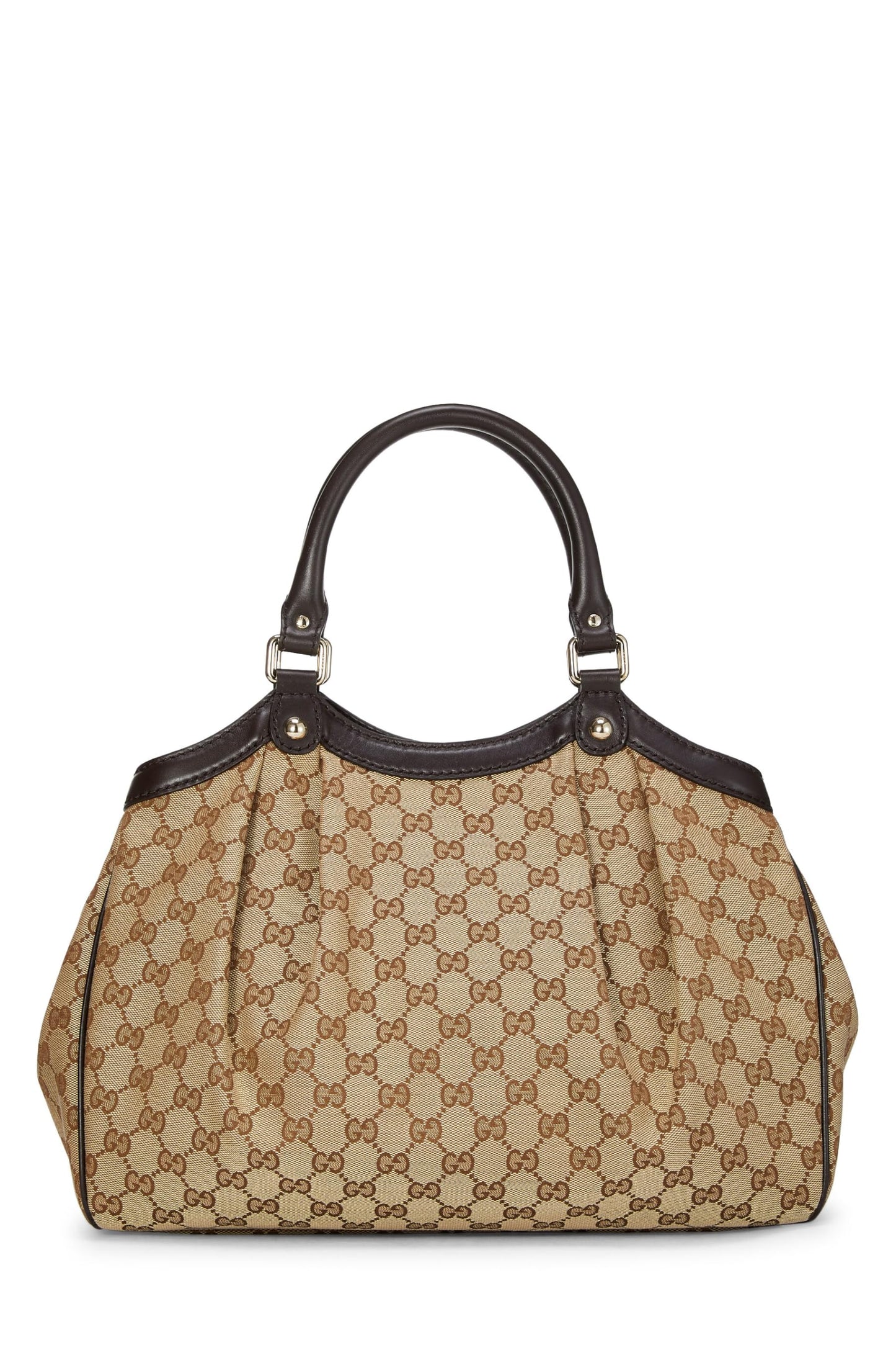 Gucci, Bolso tote Sukey de lona GG original Pre-Loved, Marrón