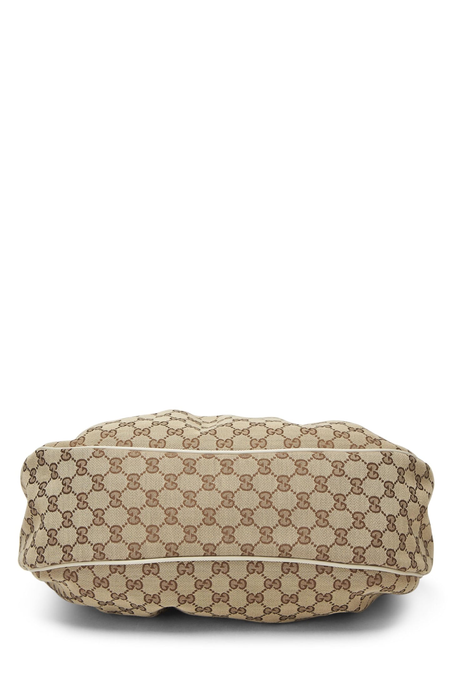 Gucci, sac hobo Sukey en toile GG d'origine d'occasion, blanc