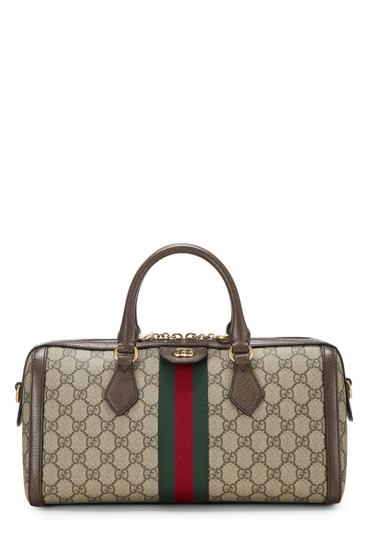 Gucci, sac à main Ophidia Supreme GG d'occasion, marron