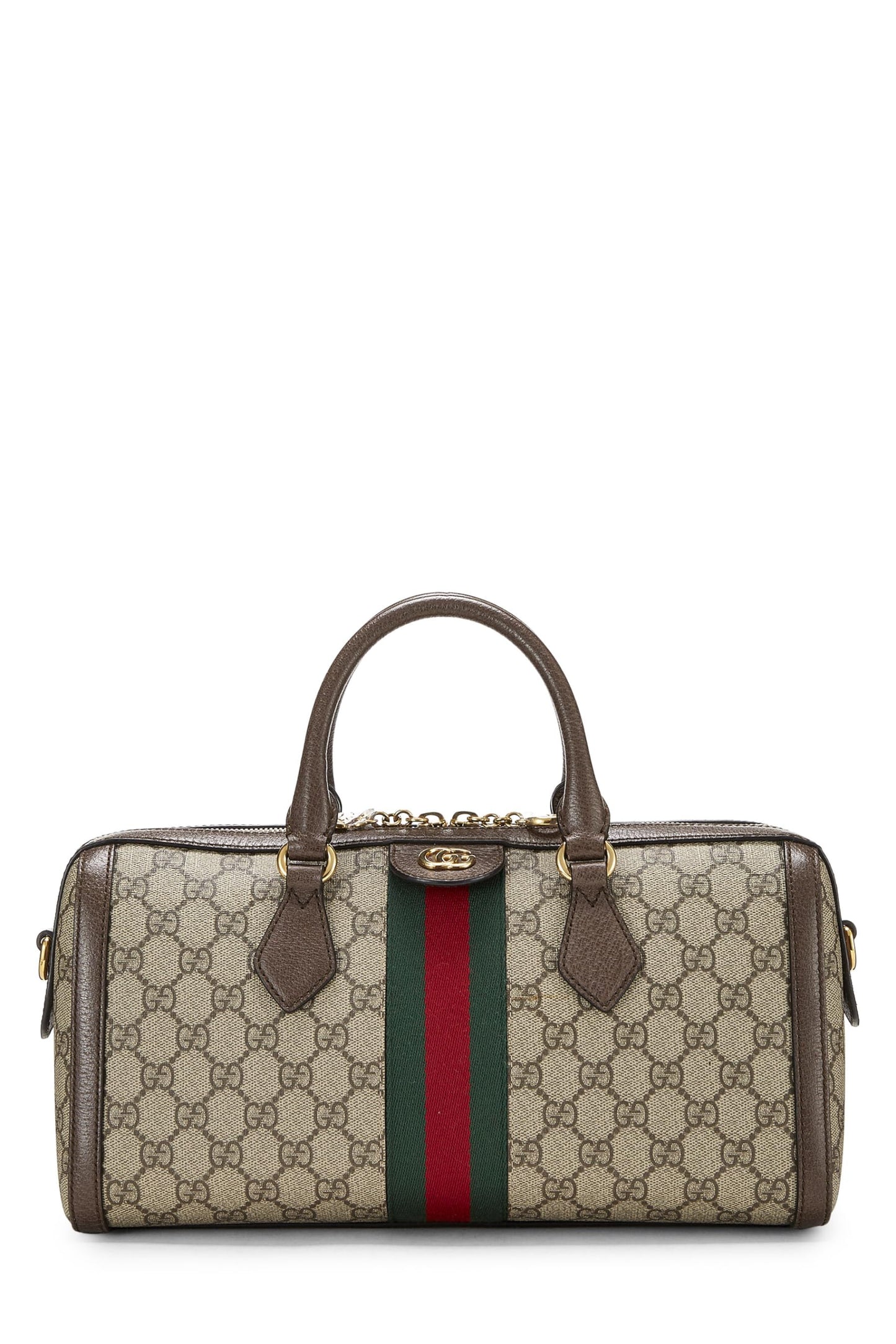 Gucci, sac à main Ophidia Supreme GG Original d'occasion de taille moyenne, marron