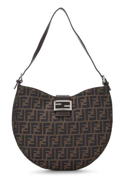 Fendi, Pre-Loved Brown Zucca Canvas Shoulder Bag, Brown