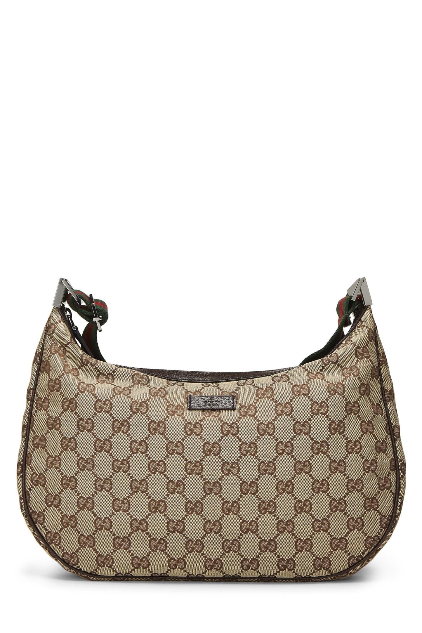 Gucci, sac messager en toile GG d'origine d'occasion, marron