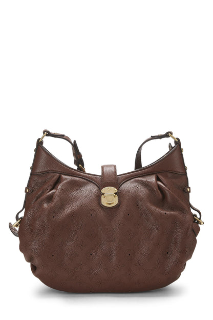 Louis Vuitton, sac à main en cuir Mahina XS marron monogrammé d'occasion, marron