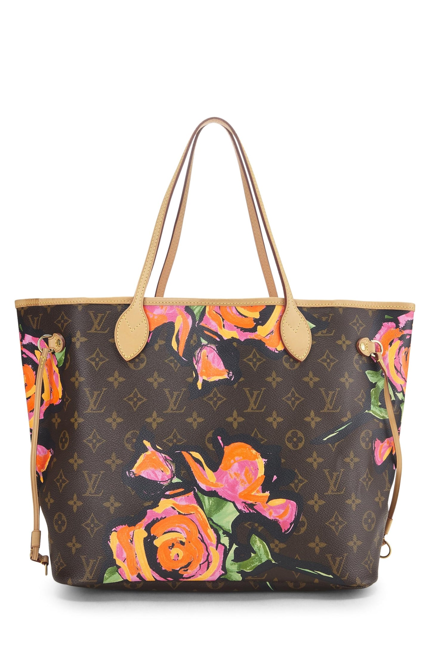 Louis Vuitton, Pre-Loved Stephen Sprouse x Louis Vuitton Monogram Canvas Roses Neverfull MM, Brown