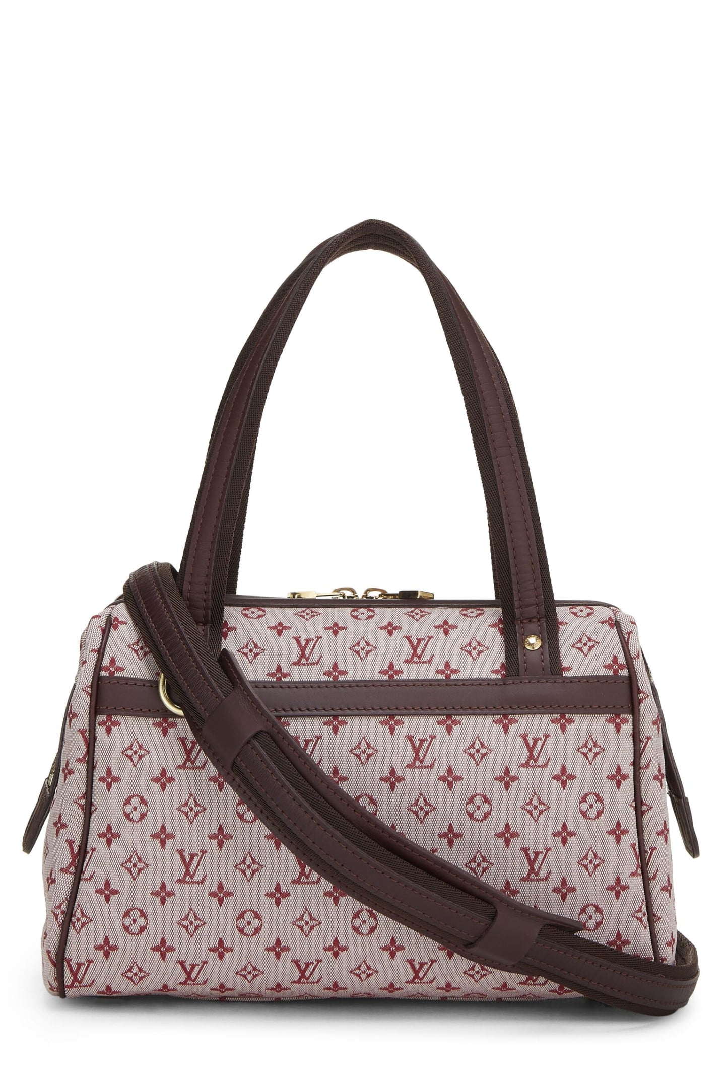 Louis Vuitton, Pre-Loved Mini Lin Josephine PM con monograma burdeos, Rojo