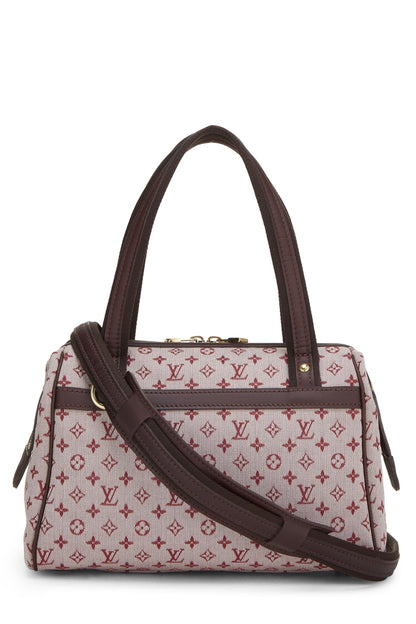 Louis Vuitton, Pre-Loved Burgundy Monogram Mini Lin Josephine PM, Red