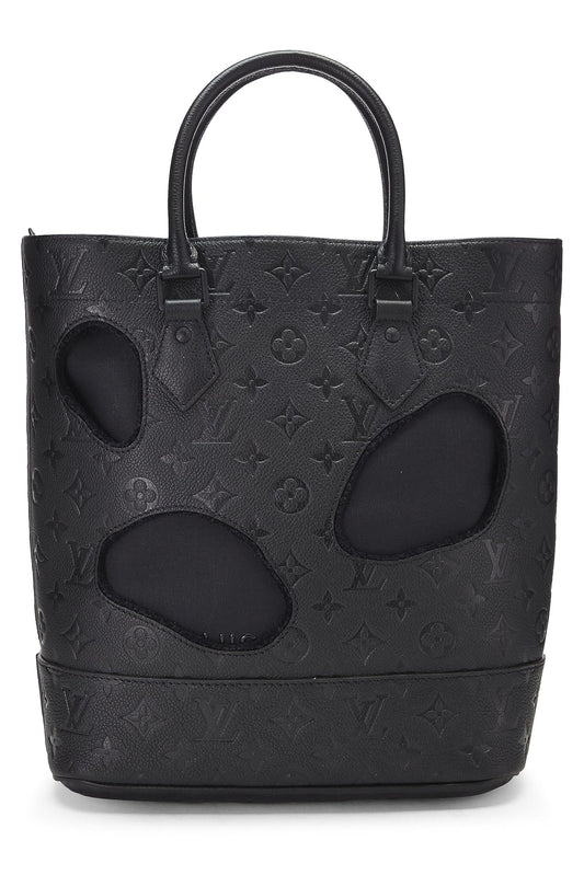 Louis Vuitton, Sac Empreinte monogramme noir avec trous COMME DES GARÇONS x Louis Vuitton pré-aimé, Noir